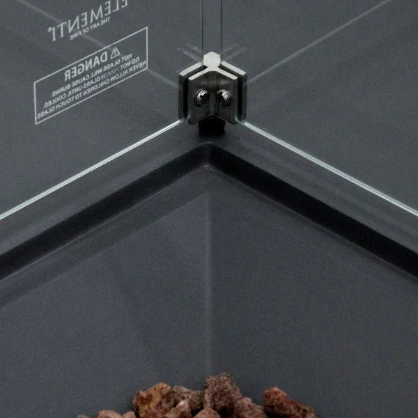 Elementi Rocky Fire Table With Propane Tank Drawer OFG310 - Green Vista Living