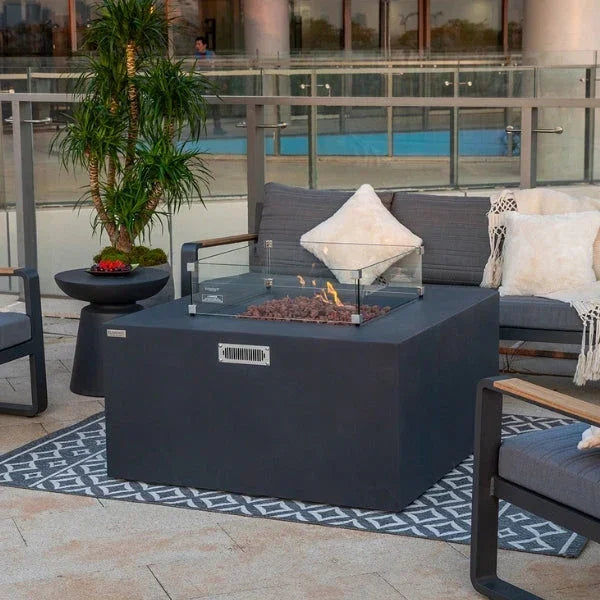 Elementi Rocky Fire Table With Propane Tank Drawer OFG310 - Green Vista Living