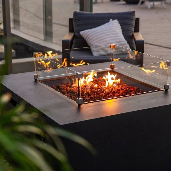 Elementi Rocky Fire Table With Propane Tank Drawer OFG310 - Green Vista Living