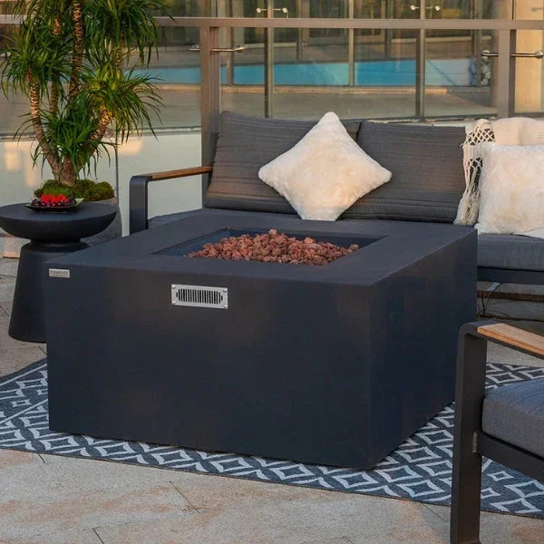 Elementi Rocky Fire Table With Propane Tank Drawer OFG310 - Green Vista Living