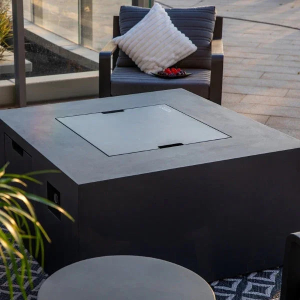 Elementi Rocky Fire Table With Propane Tank Drawer OFG310 - Green Vista Living