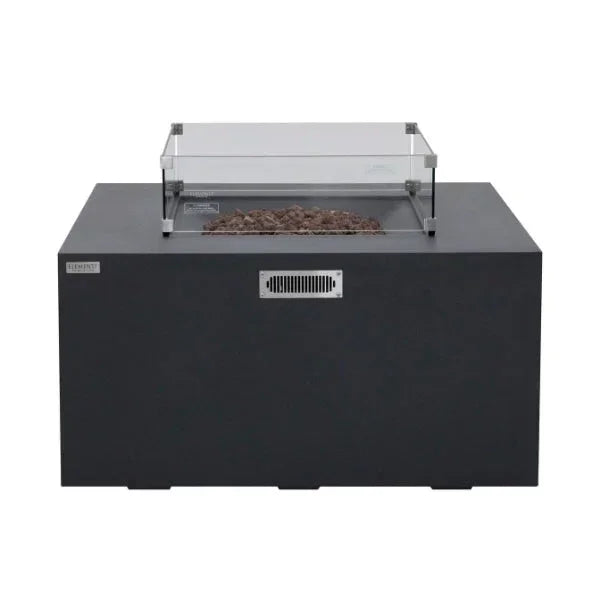 Elementi Rocky Fire Table With Propane Tank Drawer OFG310 - Green Vista Living