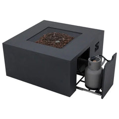 Elementi Rocky Fire Table With Propane Tank Drawer OFG310 - Green Vista Living