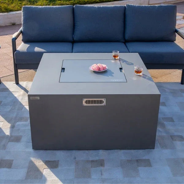 Elementi Rocky Fire Table With Propane Tank Drawer OFG310 - Green Vista Living