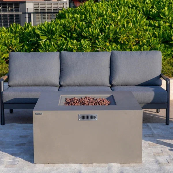 Elementi Rocky Fire Table With Propane Tank Drawer OFG310 - Green Vista Living