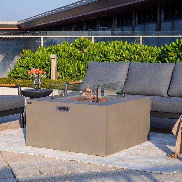 Elementi Rocky Fire Table With Propane Tank Drawer OFG310 - Green Vista Living