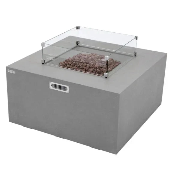 Elementi Rocky Fire Table With Propane Tank Drawer OFG310 - Green Vista Living