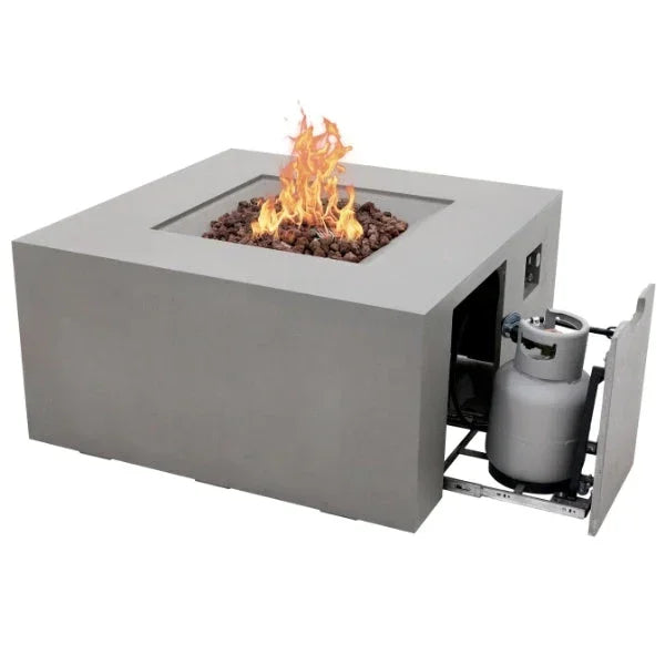 Elementi Rocky Fire Table With Propane Tank Drawer OFG310 - Green Vista Living