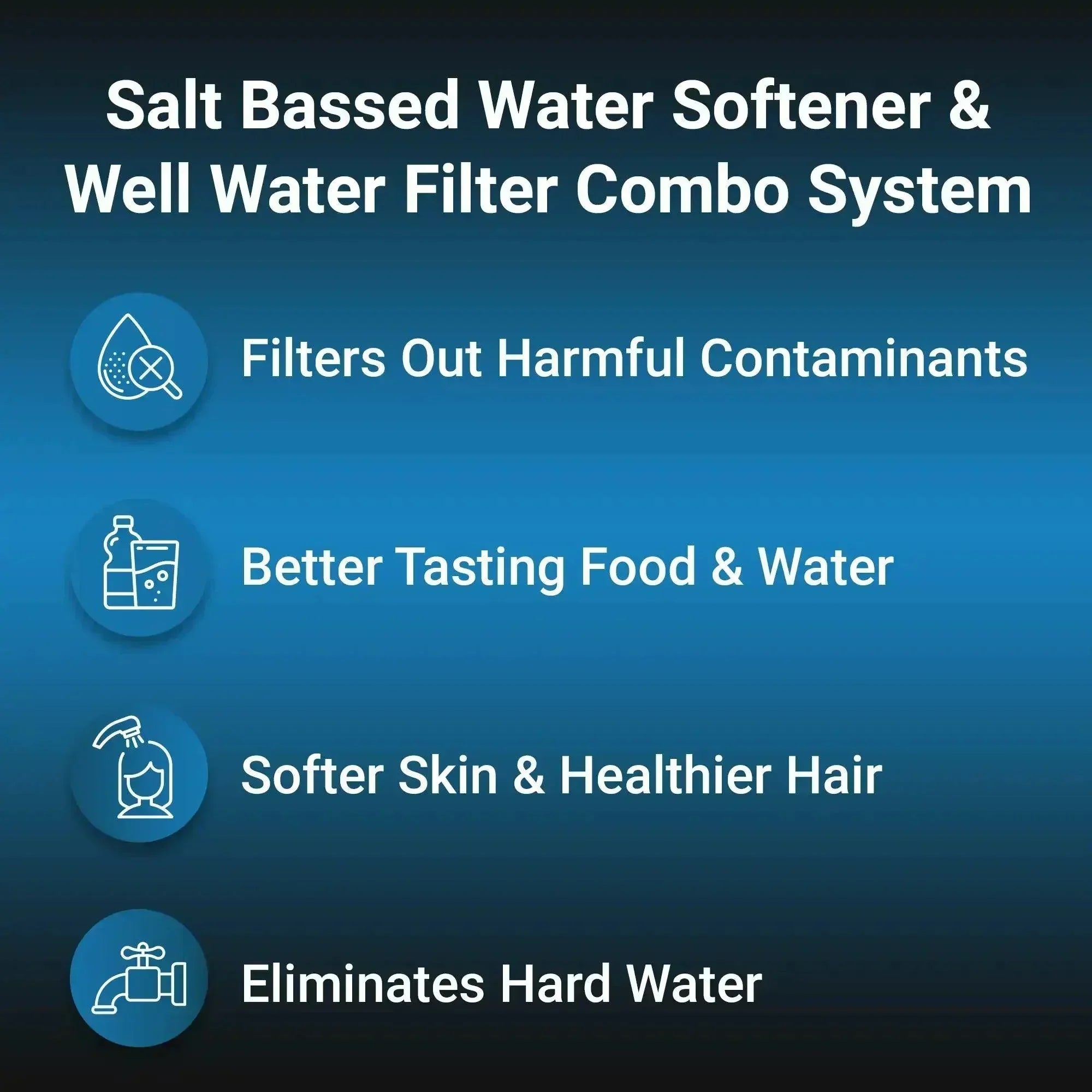 RKIN - Salt Based Water Softener and Well Water Filter Combo - Green Vista Living