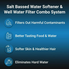 RKIN - Salt Based Water Softener and Well Water Filter Combo - Green Vista Living