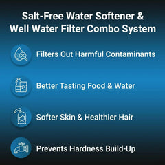 RKIN - Salt-Free Water Softener and Well Water Filter Combo - Green Vista Living