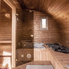 SaunaLife Model G11 Outdoor Sauna | 8 Persons - Green Vista Living