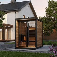 SaunaLife Model GL4 Outdoor Sauna Kit | 4 Persons - Green Vista Living