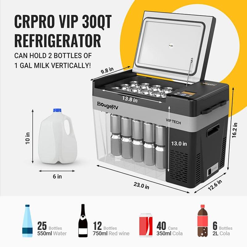 CRPRO30 VIP Upgraded 30 Quart 12V Car Fridge Kit - Green Vista Living