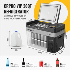 CRPRO30 VIP Upgraded 30 Quart 12V Car Fridge Kit - Green Vista Living
