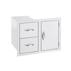 Summerset 30"/33"/36"/42" Stainless Steel 2-Drawer & Access Door Combo SSDC2