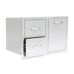 Summerset 33" 2-Drawer & Vented LP Tank Pullout Drawer Combo SSDC2-33LP