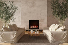 Amantii Traditional Bespoke 48-Inch Built-In Indoor/Outdoor Smart Electric Firebox Insert - Green Vista Living