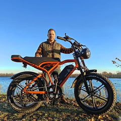 TST R002 20'' 1500W Full Suspension Moped-style Electric Bike - Green Vista Living