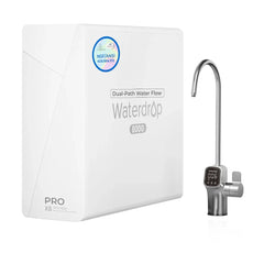 Waterdrop X8 Pro reverse osmosis water filter system with dual-path flow and digital faucet