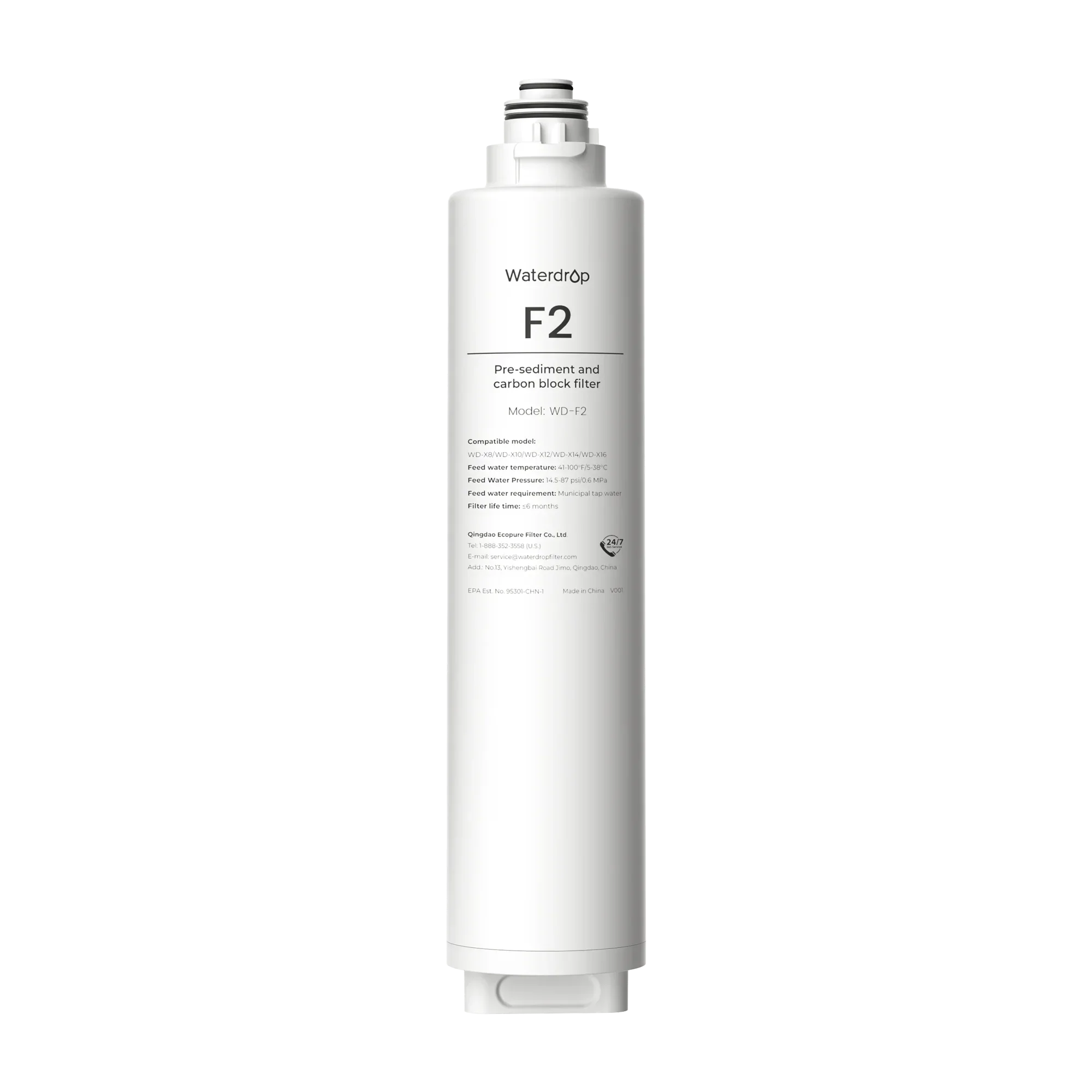 F2 Filter for Waterdrop X Series Reverse Osmosis System - Green Vista Living