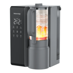 Waterdrop countertop water distiller with digital temperature display and glass pitcher