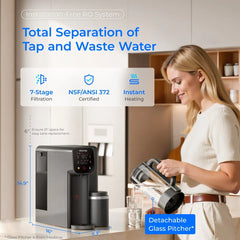 Waterdrop M6H Instant Hot Reverse Osmosis System, Countertop RO Filter - Green Vista Living