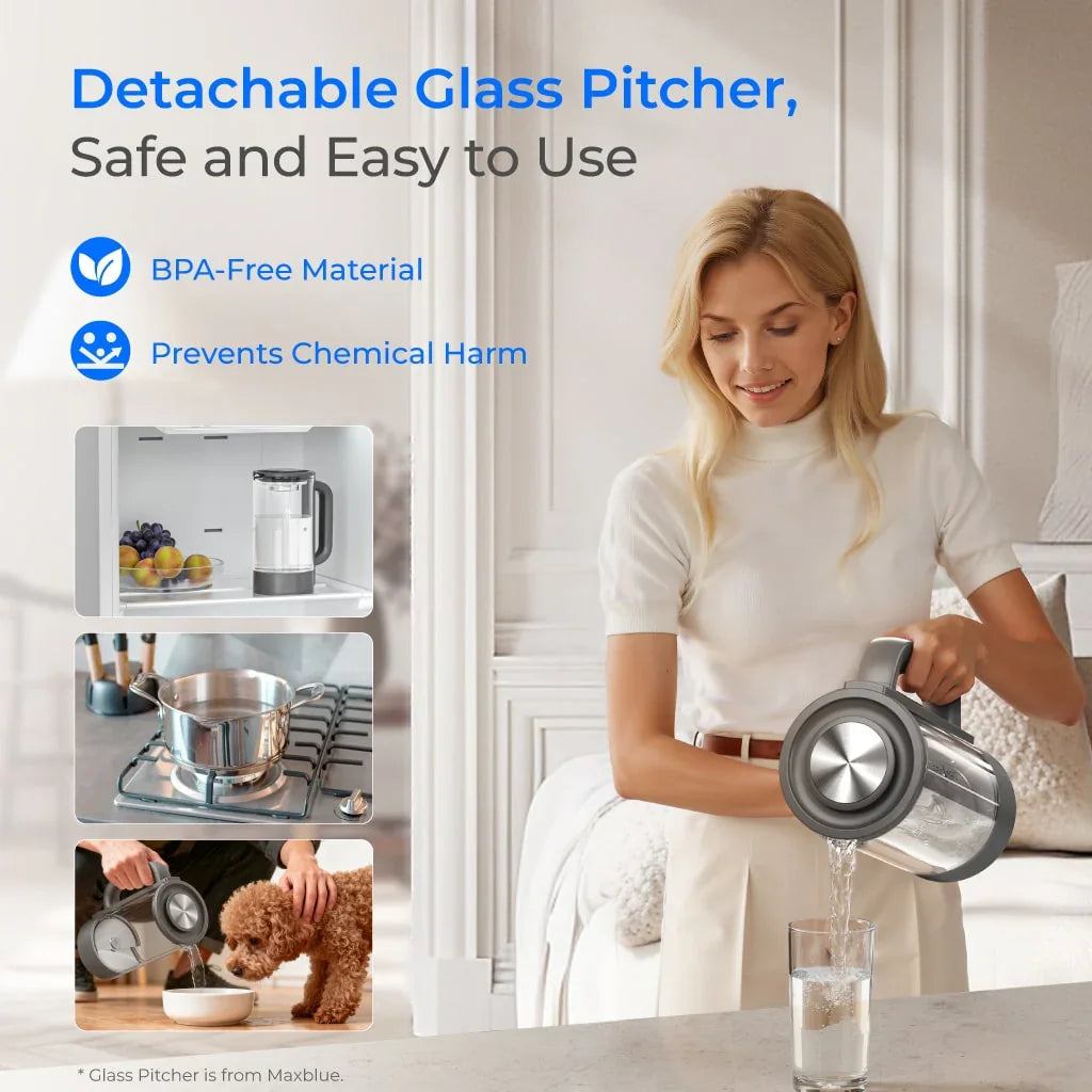 Waterdrop M6H Instant Hot Reverse Osmosis System, Countertop RO Filter - Green Vista Living