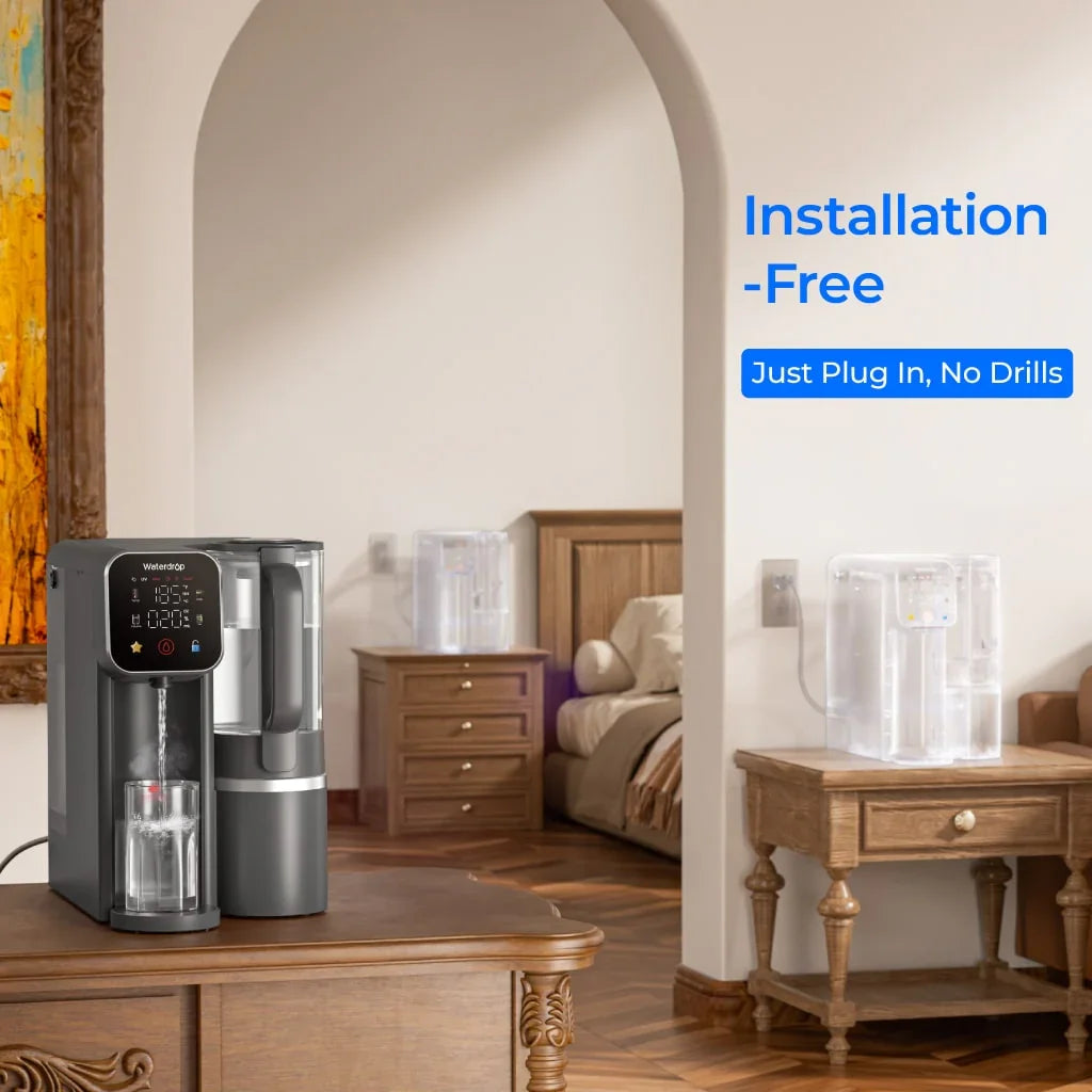 Waterdrop M6H Instant Hot Reverse Osmosis System, Countertop RO Filter - Green Vista Living