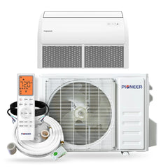 Pioneer® Quantum Ultra™ 22,200 BTU 20 SEER2 230V Floor/Ceiling/Low-Wall Ductless Mini-Split Air Conditioner Inverter Heat Pump Full Set - Green Vista Living
