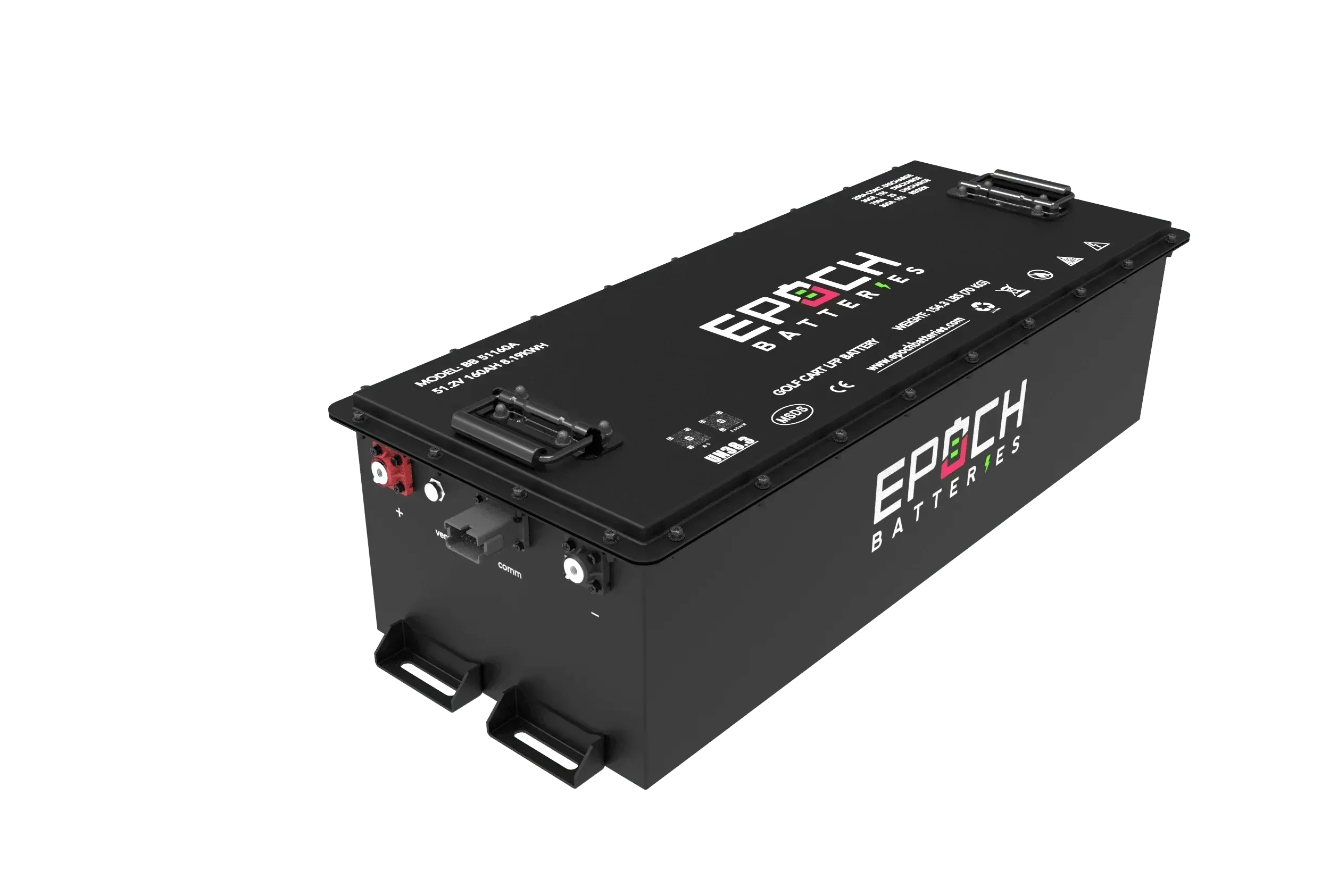 Epoch Batteries 48V 160Ah Lithium (LiFePO4) Golf Cart Battery - Complete Kit - Green Vista Living