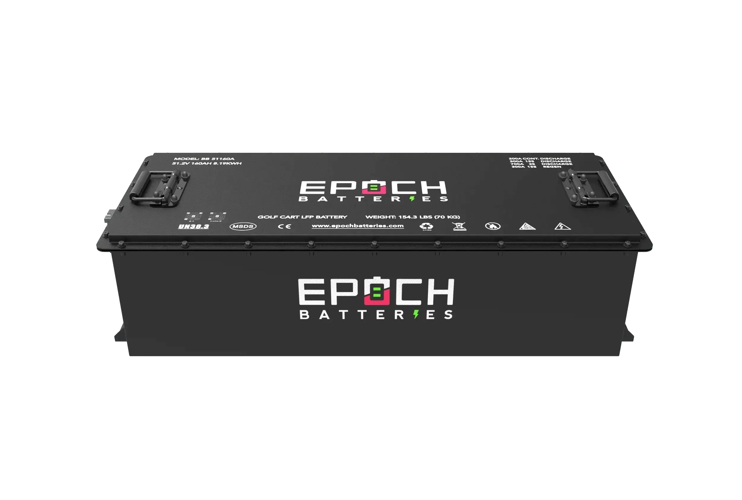 Epoch Batteries 48V 160Ah Lithium (LiFePO4) Golf Cart Battery - Complete Kit - Green Vista Living