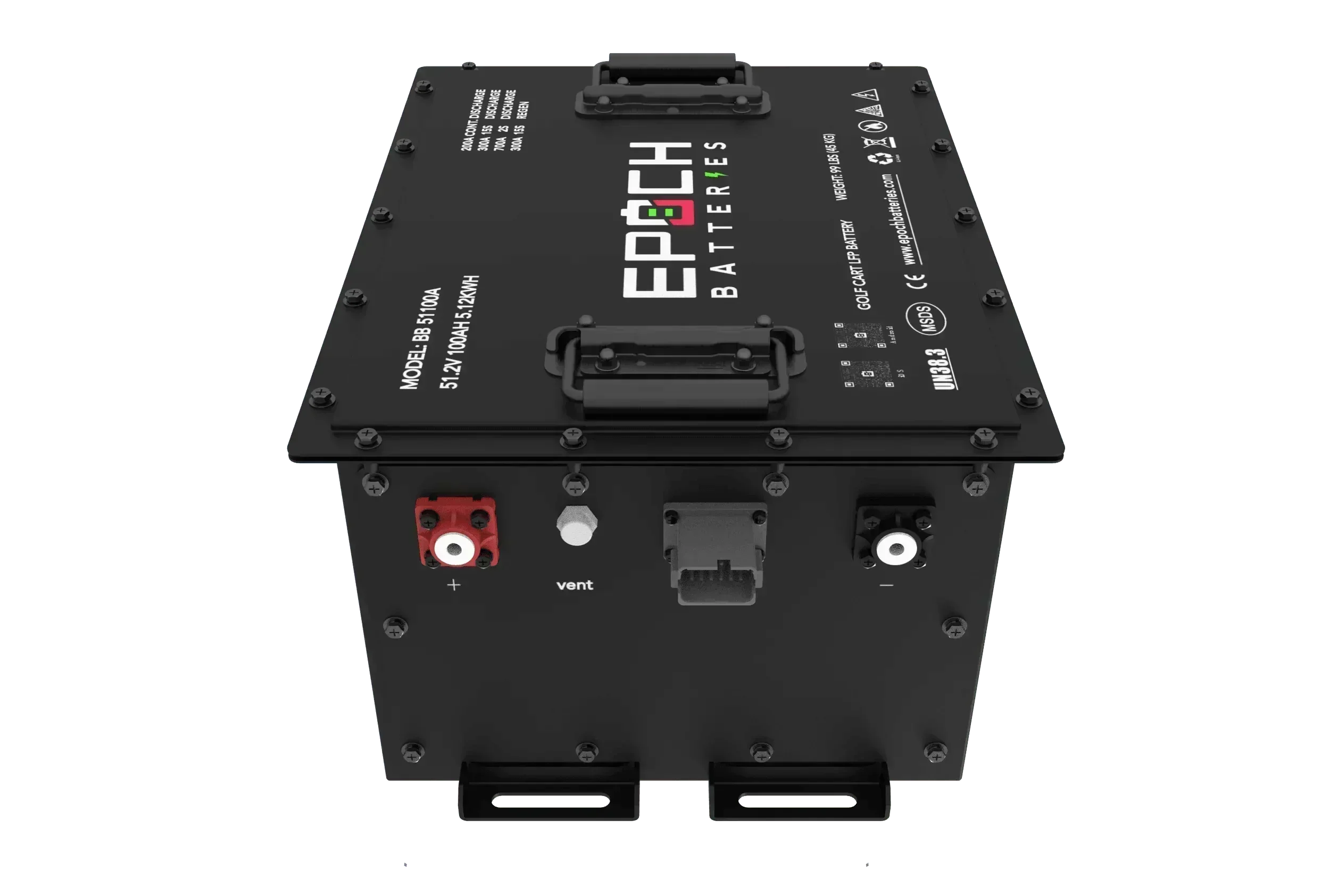 Epoch Batteries 48V 105Ah (Other) Lithium (LiFePO4) Golf Cart Battery - Complete Kit - Green Vista Living