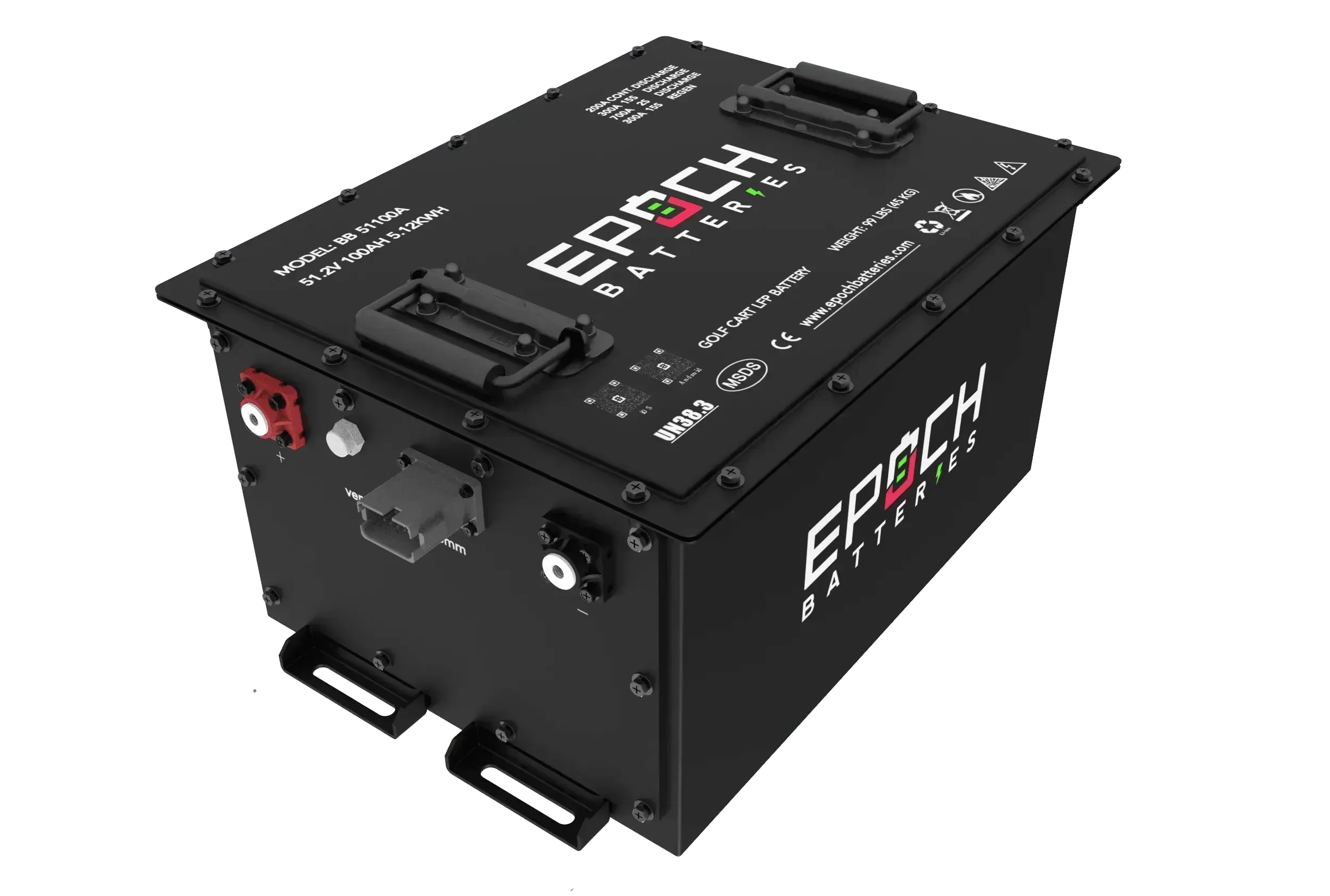 Epoch Batteries 48V 105Ah (Other) Lithium (LiFePO4) Golf Cart Battery - Complete Kit - Green Vista Living
