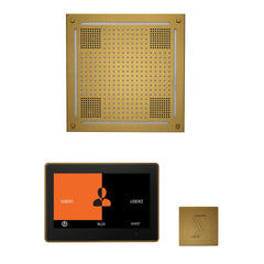 ThermaSol Wellness Steam Package with 10" ThermaTouch Control, HydroVive 18 Rainhead, SteamVection Square