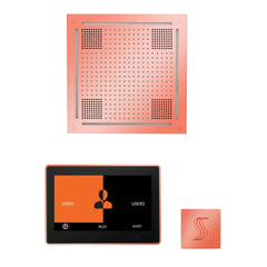 ThermaSol Wellness Steam Package with 10" ThermaTouch Control, HydroVive 18 Rainhead, SteamVection Square
