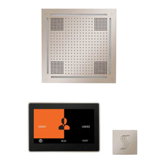ThermaSol Wellness Steam Package with 10" ThermaTouch Control, HydroVive 18 Rainhead, SteamVection Square - Green Vista Living