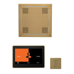 ThermaSol Wellness Steam Package with 10" ThermaTouch Control, HydroVive 18 Rainhead, SteamVection Square