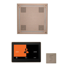 ThermaSol Wellness Steam Package with 10" ThermaTouch Control, HydroVive 18 Rainhead, SteamVection Square