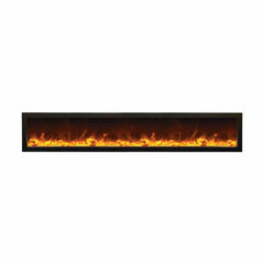 Amantii 88 Inch Panorama Slim BI-88-SLIM-OD Linear Indoor or Outdoor Electric Fireplace - Green Vista Living