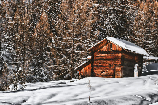 winter cabin