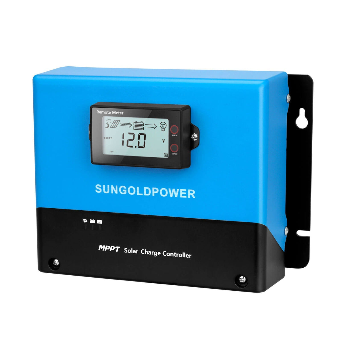 SunGold Power 100A MPPT Solar Charge Controller | 99.9% Efficient | Auto-Detect 12V/24V/36V/48V | Bluetooth Monitoring | Parallel Power Function