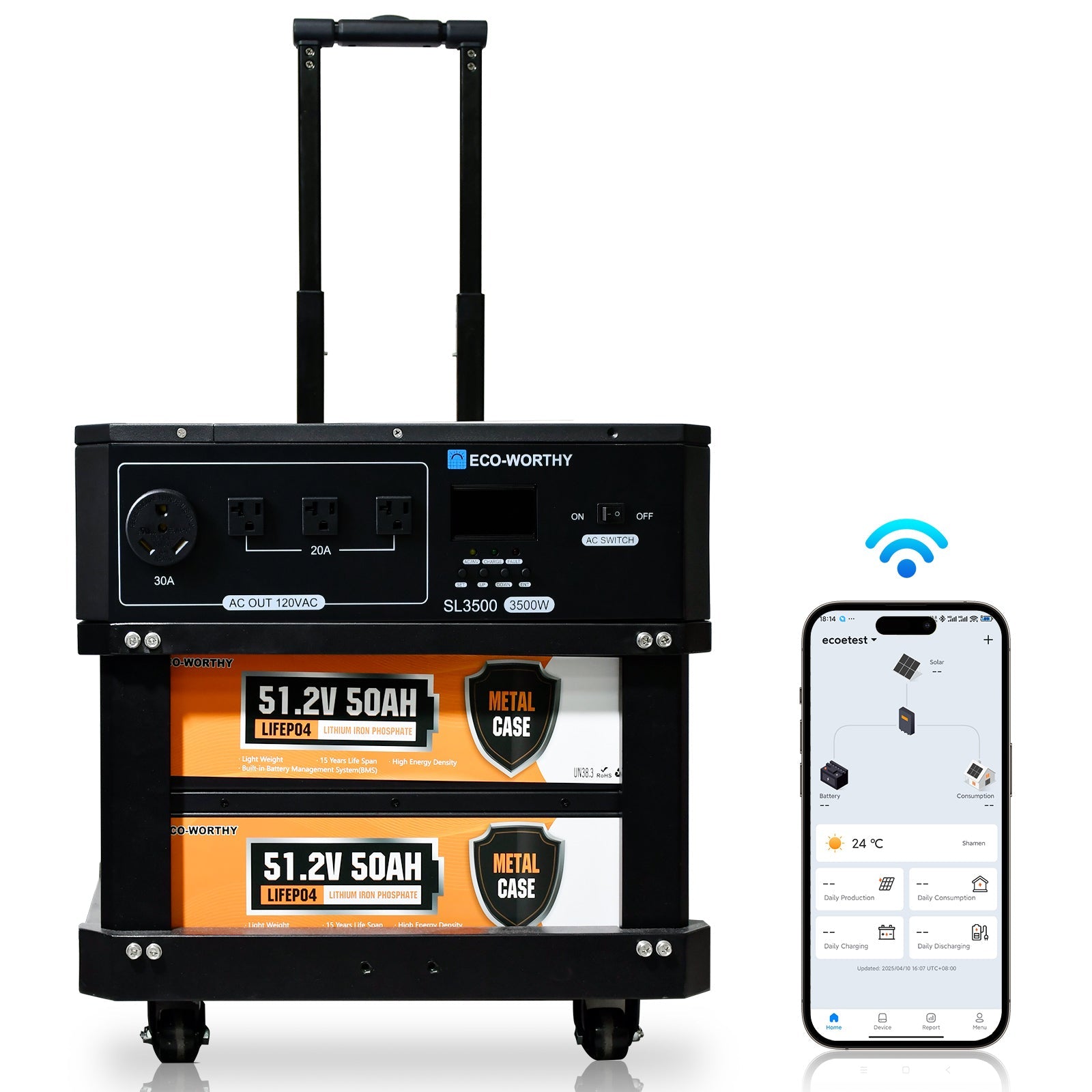 Eco-worthy SL3500 stackable power station Eco-Worthy