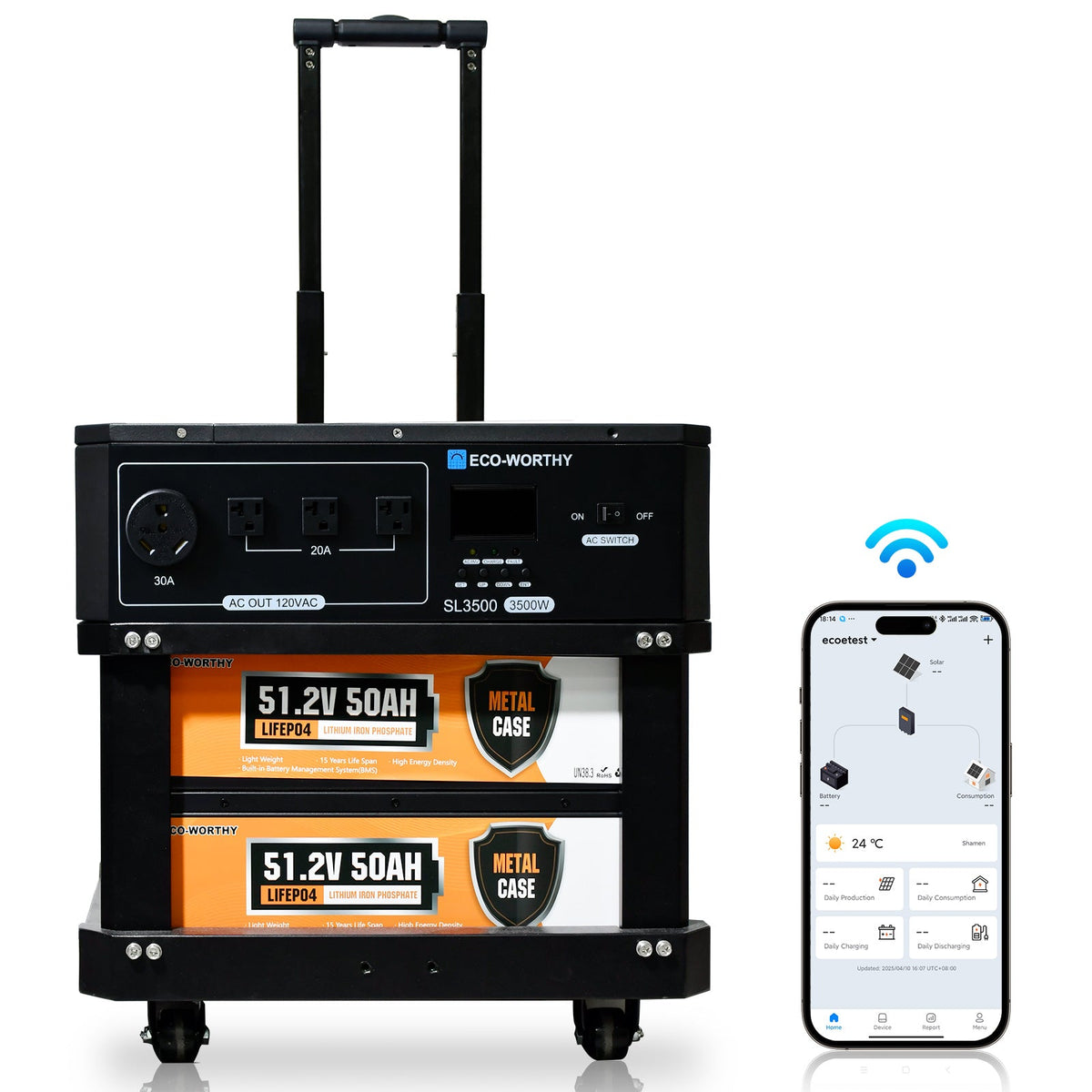 Eco-worthy SL3500 stackable power station Eco-Worthy