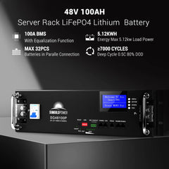 Off-Grid Solar Kit 6500W 48VDC 120/240VAC LifePo4 10.24KWH Lithium Battery 8 X 415W Solar Panels SGR-6510E - Green Vista Living
