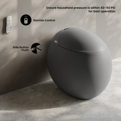 Swiss Madison Plaisir Smart One-Piece 1.28 GPF Single Flush Toilet in Matte Gray