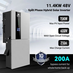 Sungold Power 11.4kW 48V Split Phase Hybrid Solar Inverter SGN-11K15PRO