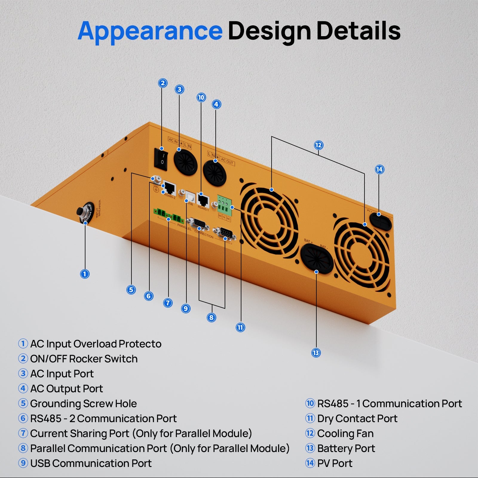 ECO-WORTHY 5.12KWh Home Backup Power With 48V 100Ah LiFePO4 And  3500W 48V Off-Grid Inverter Eco-Worthy