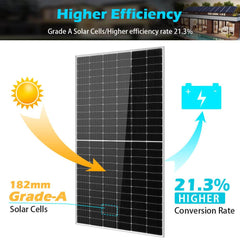 550 Watt Monocrystalline PERC Solar Panel - Green Vista Living