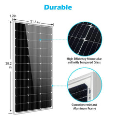 Sungold Power 100 Watt Monocrystalline Solar Panel - Green Vista Living
